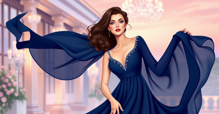 14 Navy Blue Evening Dresses That'll Make You Feel Like Royalty